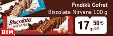 BİSCOLATA NİRVANA FINDIKLI GOFRET